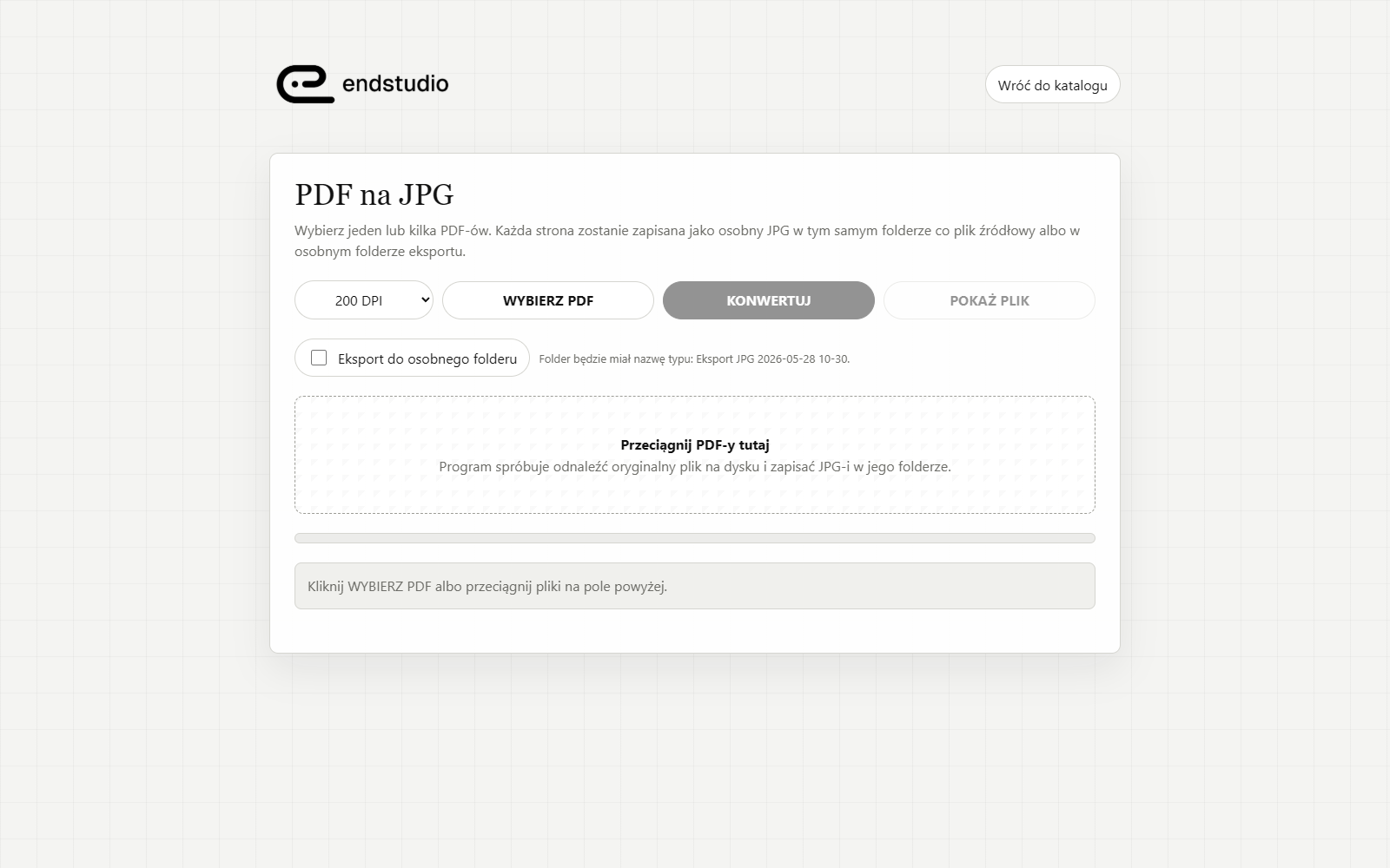 Actual PDF-to-JPG conversion interface with DPI selection and a drop zone.