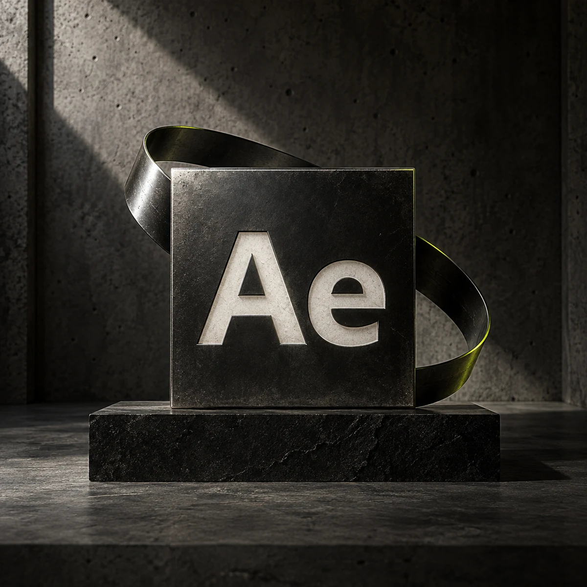 After Effects sculptural logo