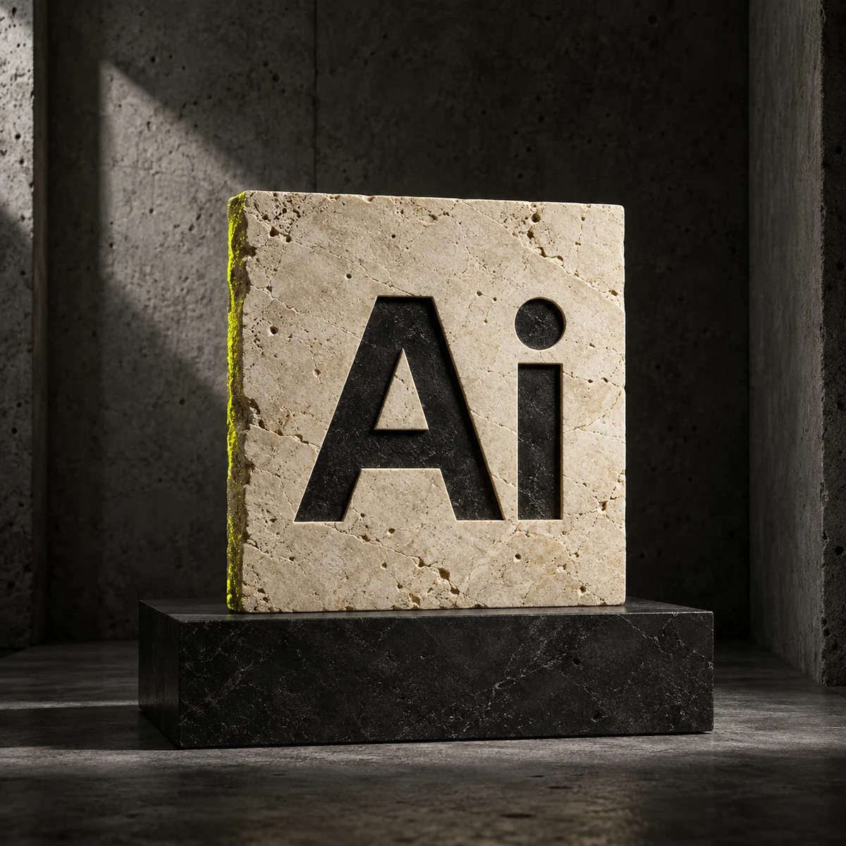 Illustrator sculptural logo